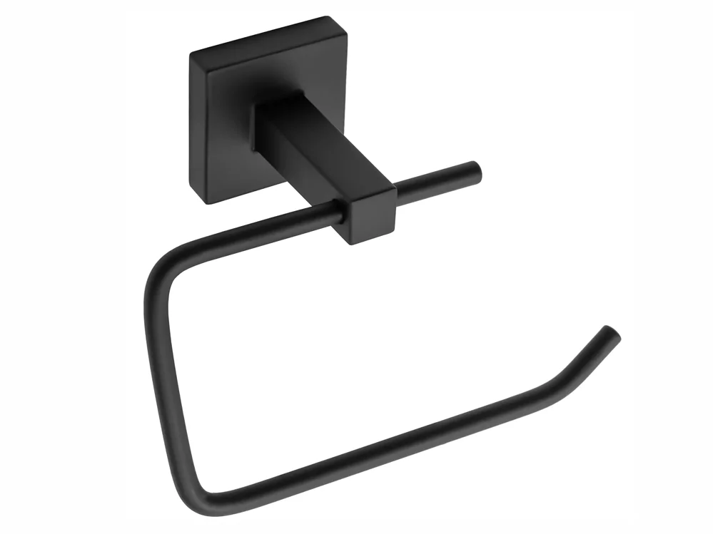 держатель туалетной бумаги rea black matt 77000 черный матовый