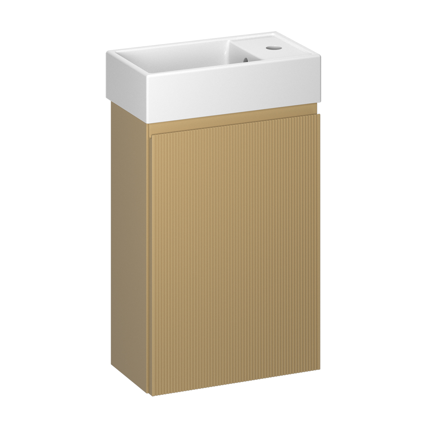 тумба с умывальником wellsee wc area 40x22 матовый бежевый