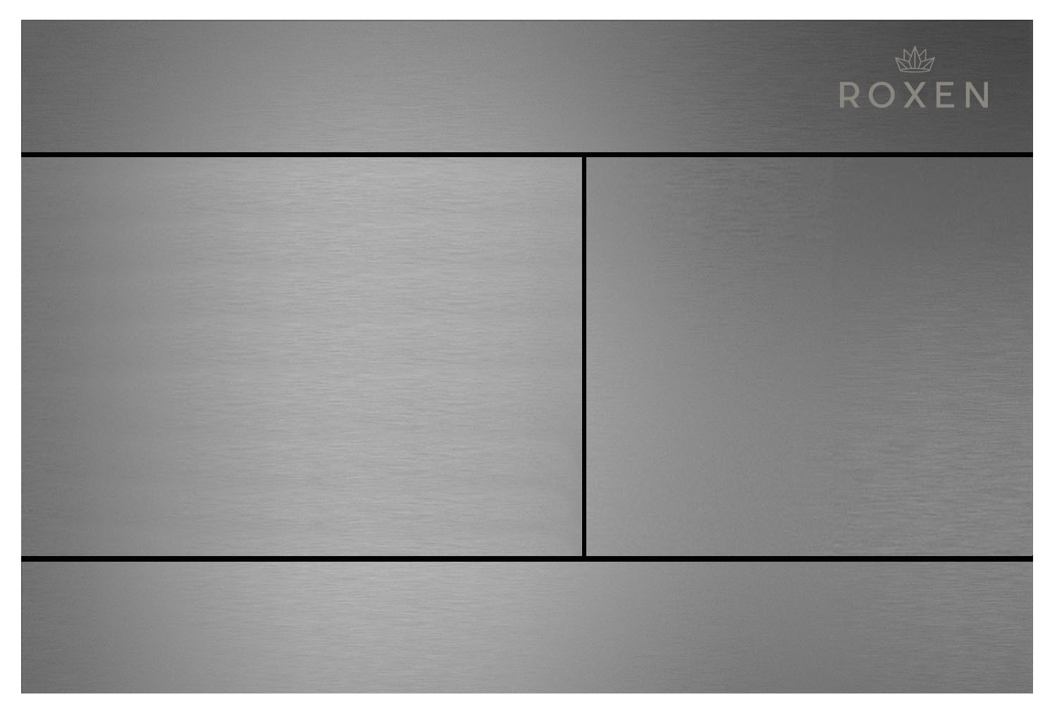 клавиша смыва roxen velar 420300gm оружейная сталь