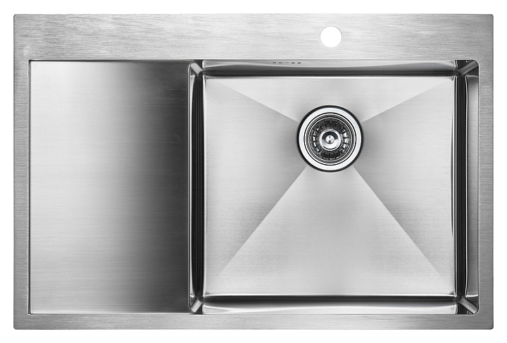 мойка кухонная paulmark atlan pm217851-bsr нержавеющая сталь, правая