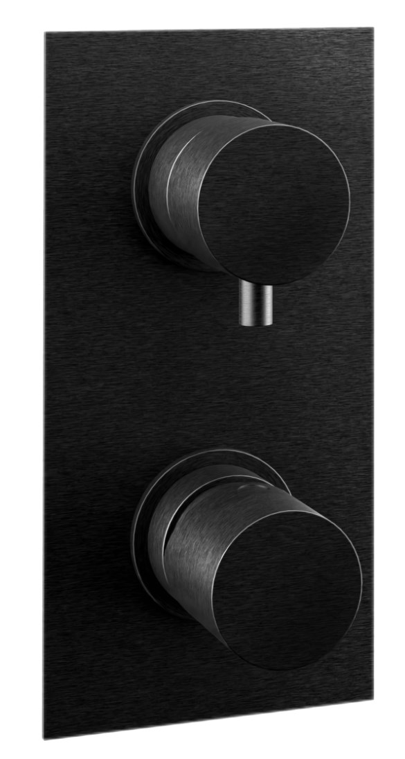 смеситель для душа remer edge eg592cfp черный брашированный хром