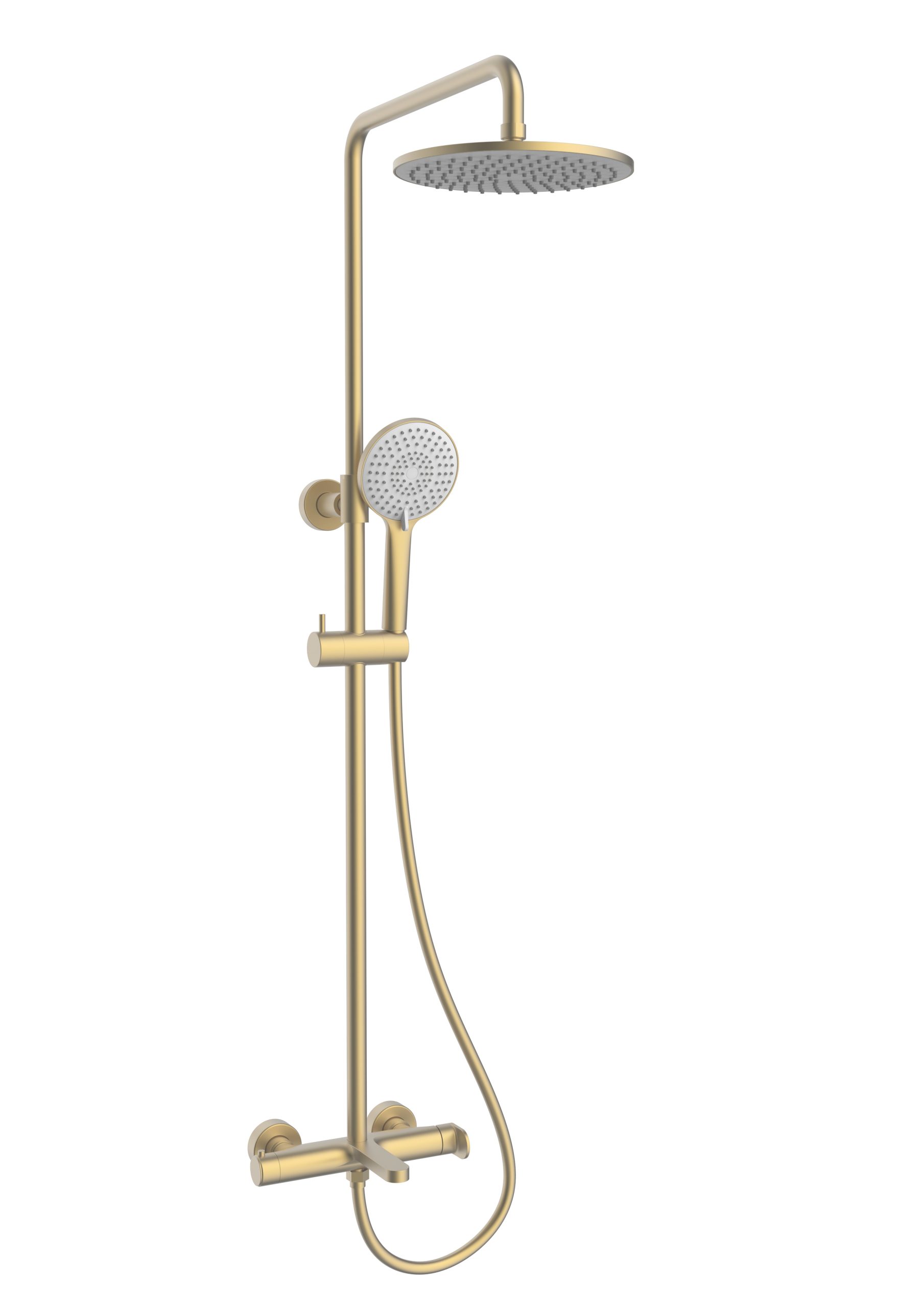 душевая стойка vincea rondo vsfs-1r1bg брашированное золото