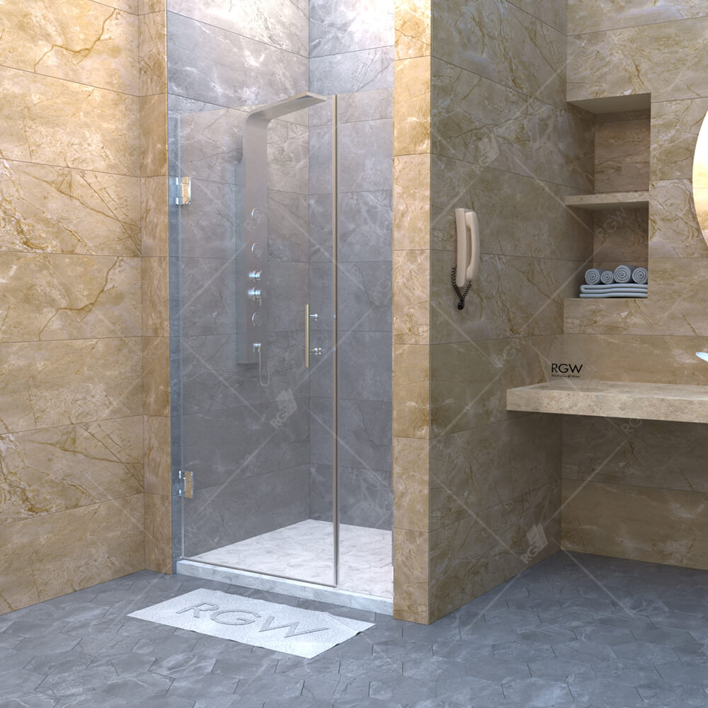душевая дверь rgw hotel ho-012 110x195 стекло прозрачное, профиль хром