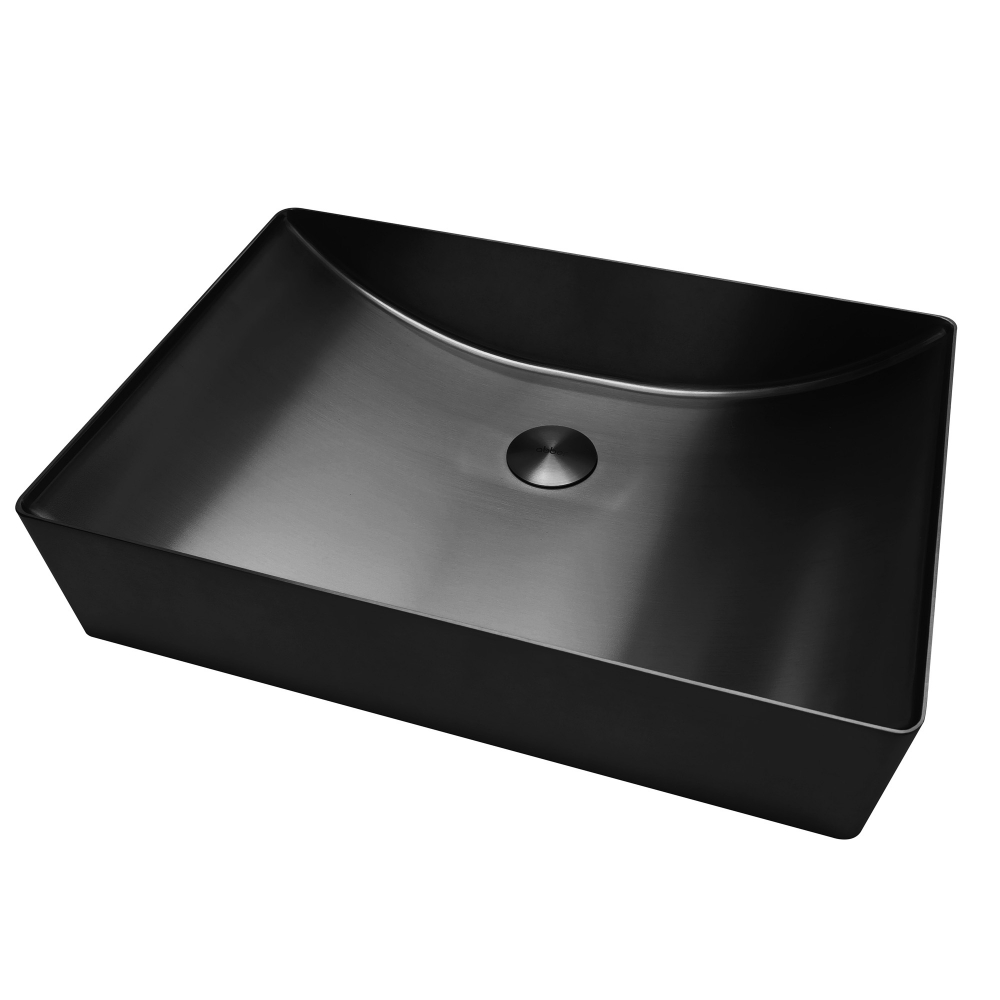 умывальник abber wasser kreis af2403mb 49x34 черный матовый