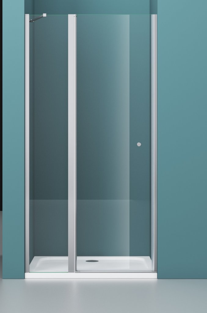 душевая дверь belbagno etna-b-12-60/60-c-cr 120x195 стекла прозрачные, профиль хром
