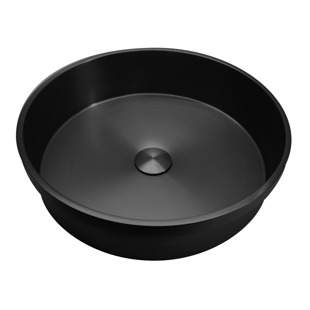 умывальник abber wasser kreis af2408mb 41x41 черный матовый
