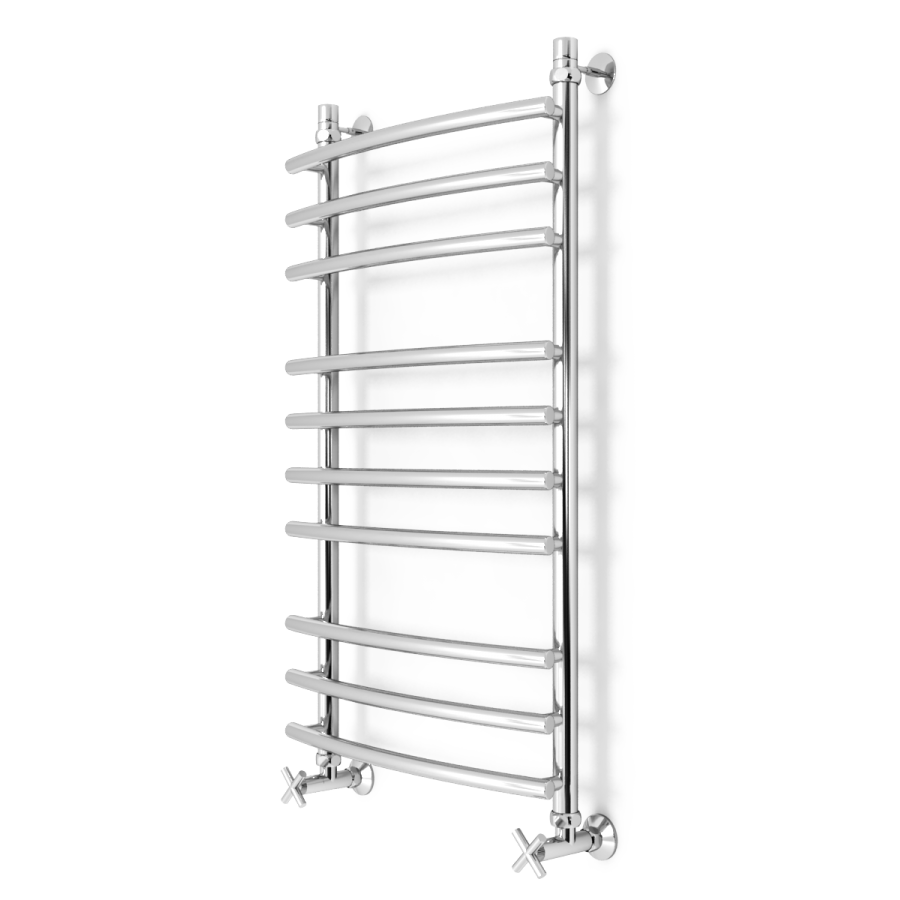 полотенцесушитель zorg pride 500/1000 50x100 нижнее подключение, хром