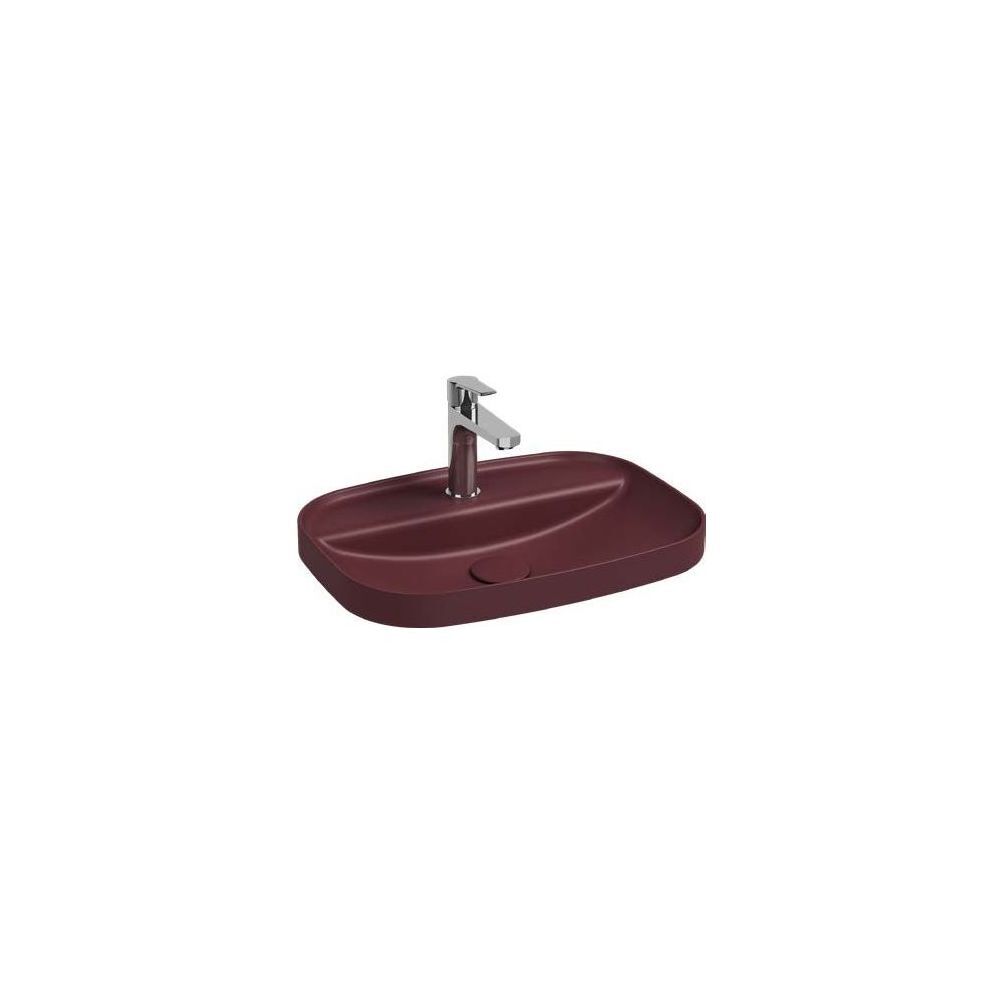 умывальник накладной allen brau fantasy sphere 4.11034.bd 55x40 бордо