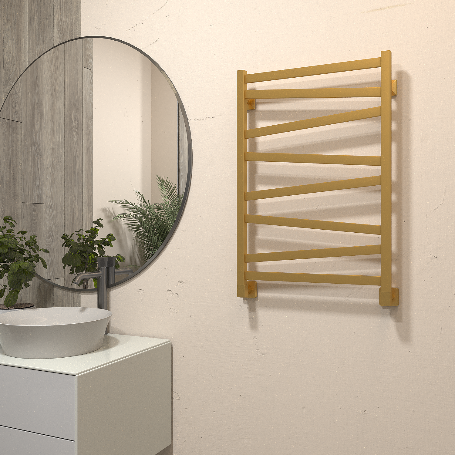 полотенцесушитель водяной stinox madena 50x80 золото сатин