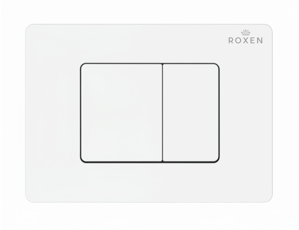 клавиша смыва roxen steel 420280wm белый