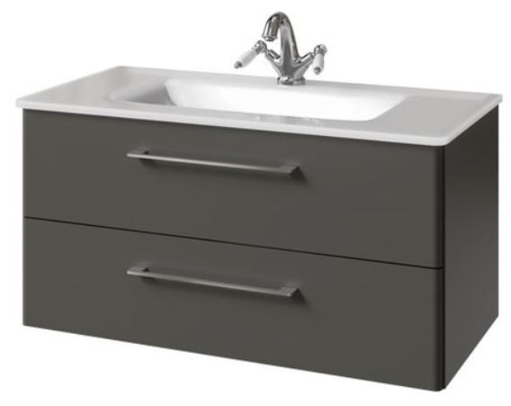 тумба подвесная caprigo accord 90 2218-sf019 графит