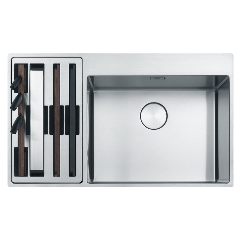 мойка кухонная franke bcx 610-51 tl стоп-вентиль, сталь