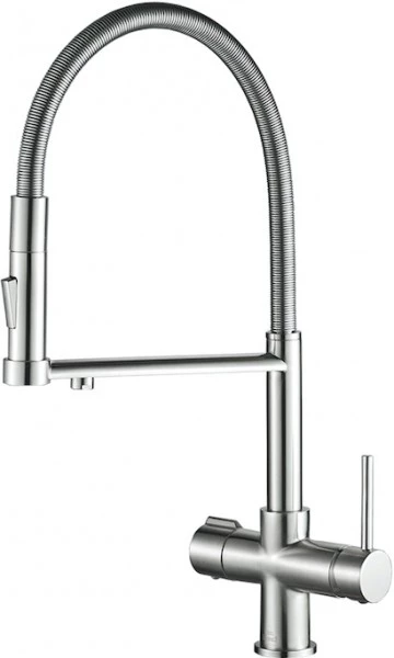 смеситель для кухни zorg steel hammer sh 2002 сатин