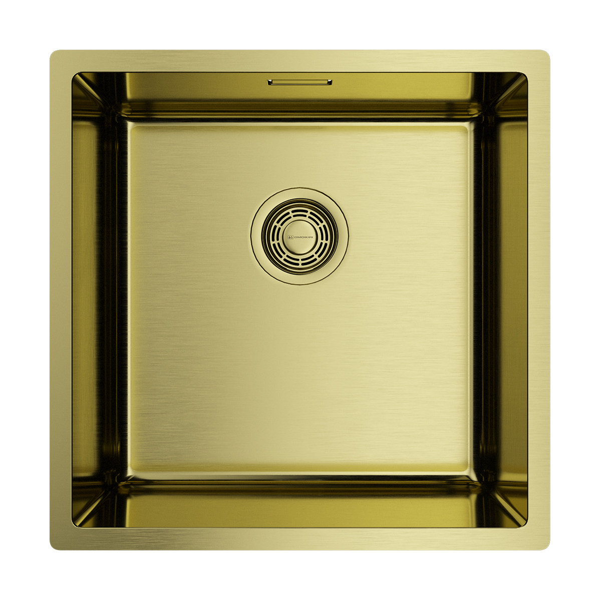 кухонная мойка omoikiri tadzava 44-u/i-lg ultra 4993264 44x44 светлое золото