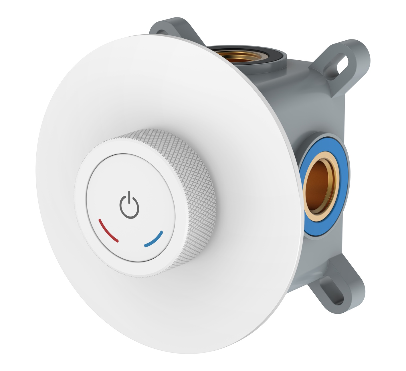 смеситель скрытого монтажа для душа boheme tech matt white 154-4-mw матовый белый