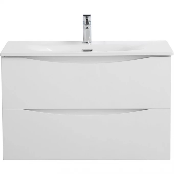 тумба подвесная belbagno marino-cer-mini-800-2c-so-bl-p белый глянец