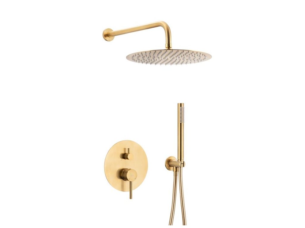 душевая система скрытого монтажа armatura moza gold 5039-501-31 золото