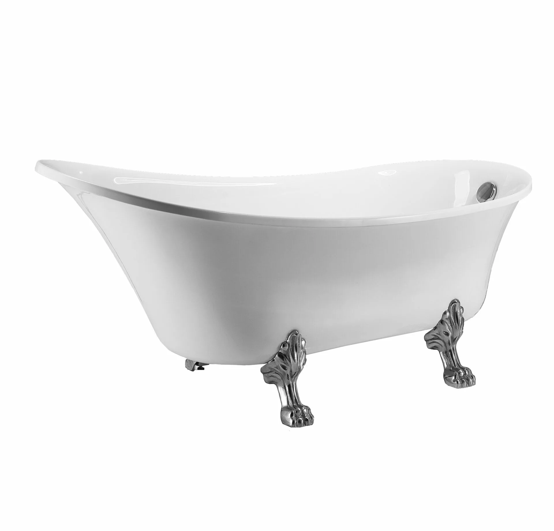 ванна акриловая grossman gr-1002 retro 162x71 белый глянец