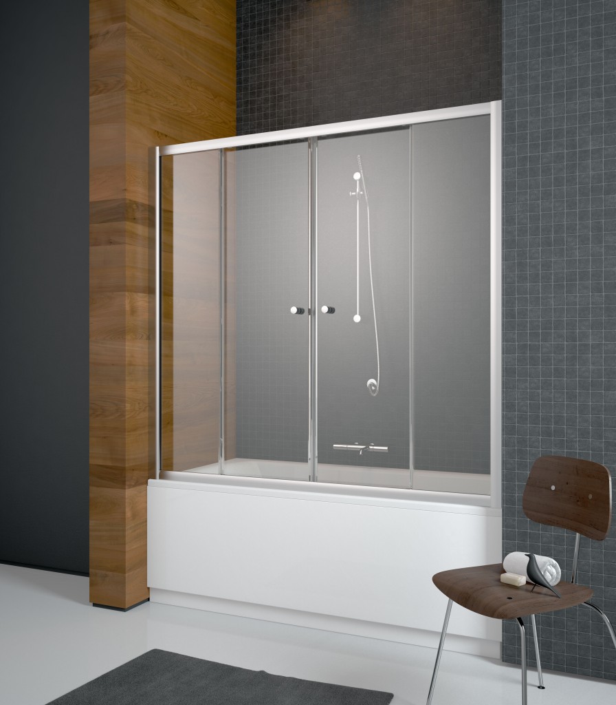 шторка на ванну radaway vesta dwd 150x150 (прозрачное)