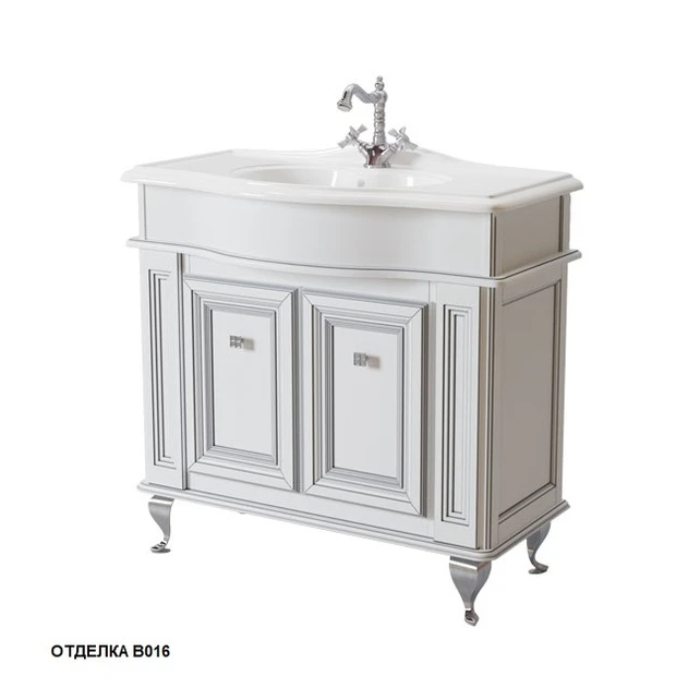 тумба напольная caprigo fresco 90 10613g-b016 белый матовый