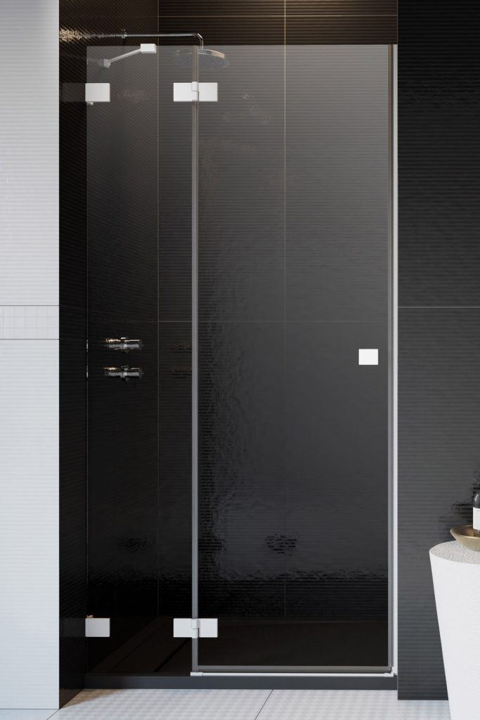 душевая дверь radaway essenza pro white dwj 130 l 130x200 стекло прозрачное, профиль белый