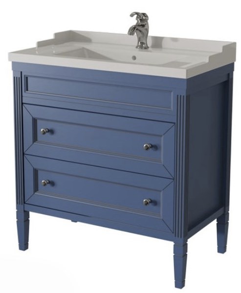 тумба напольная caprigo albion 80 10315-b036 синий глянец