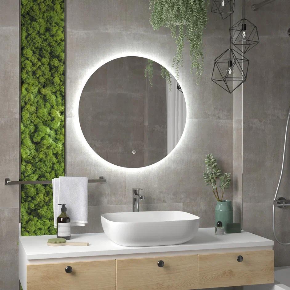 зеркало континент ajour eco led d700 с подсветкой и сенсорным управлением