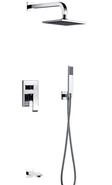 душевая система скрытого монтажа с изливом ahti rauma rm405318 хром