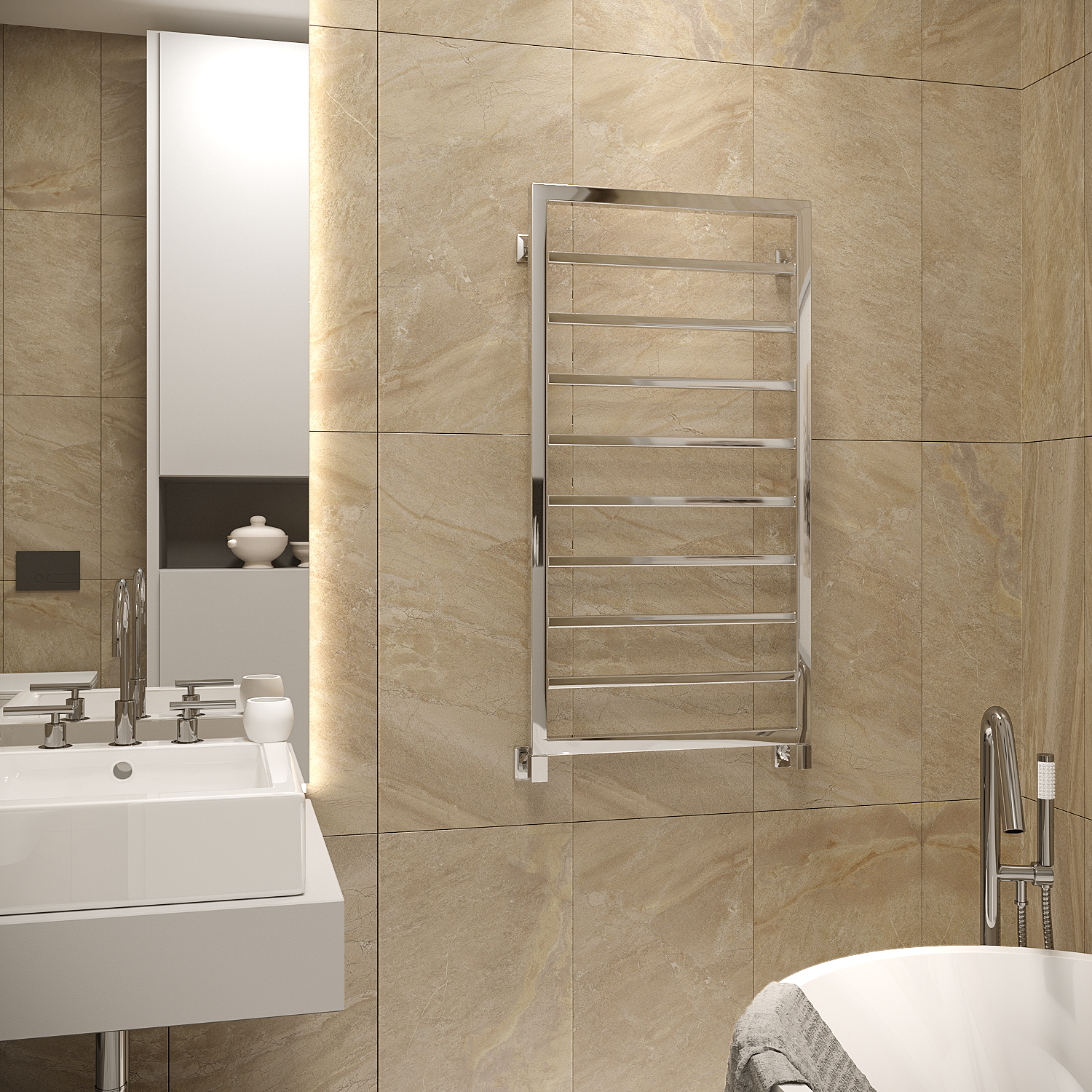 полотенцесушитель водяной stinox croma 50x100