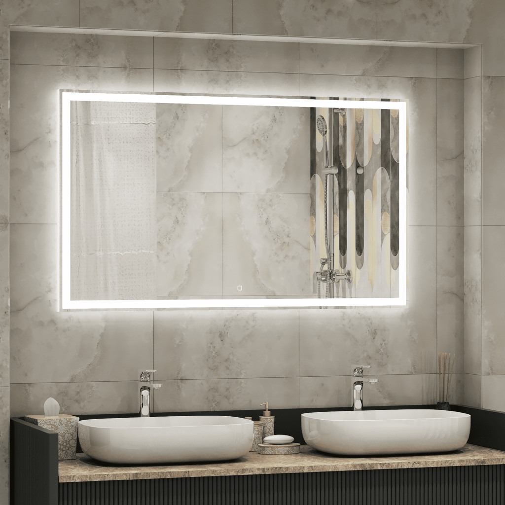 зеркало континент mercury led 100x80 с подсветкой и б/к сенсором