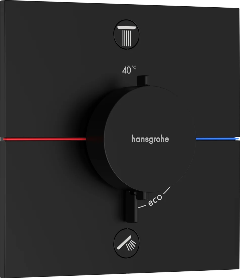 смеситель термостатический hasngrohe showerselect comfort e 15572670 черный