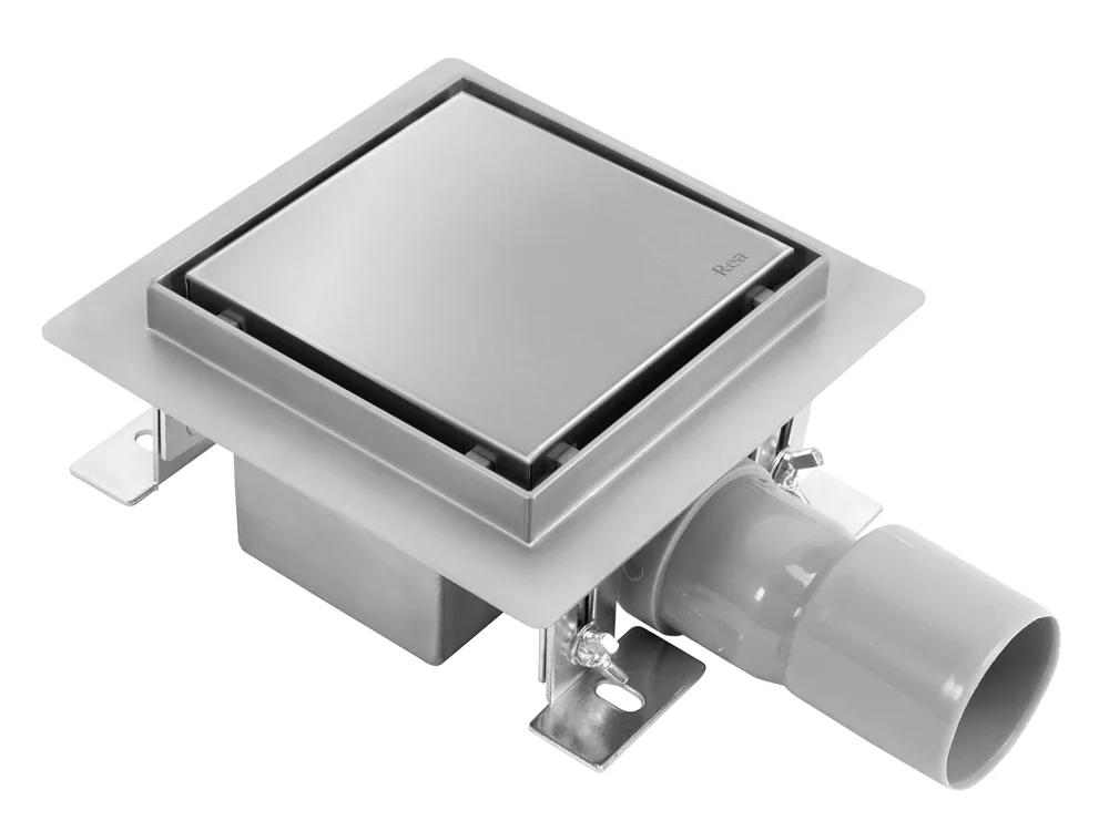 душевой трап rea neo 150x150 nickel matt никель матовый