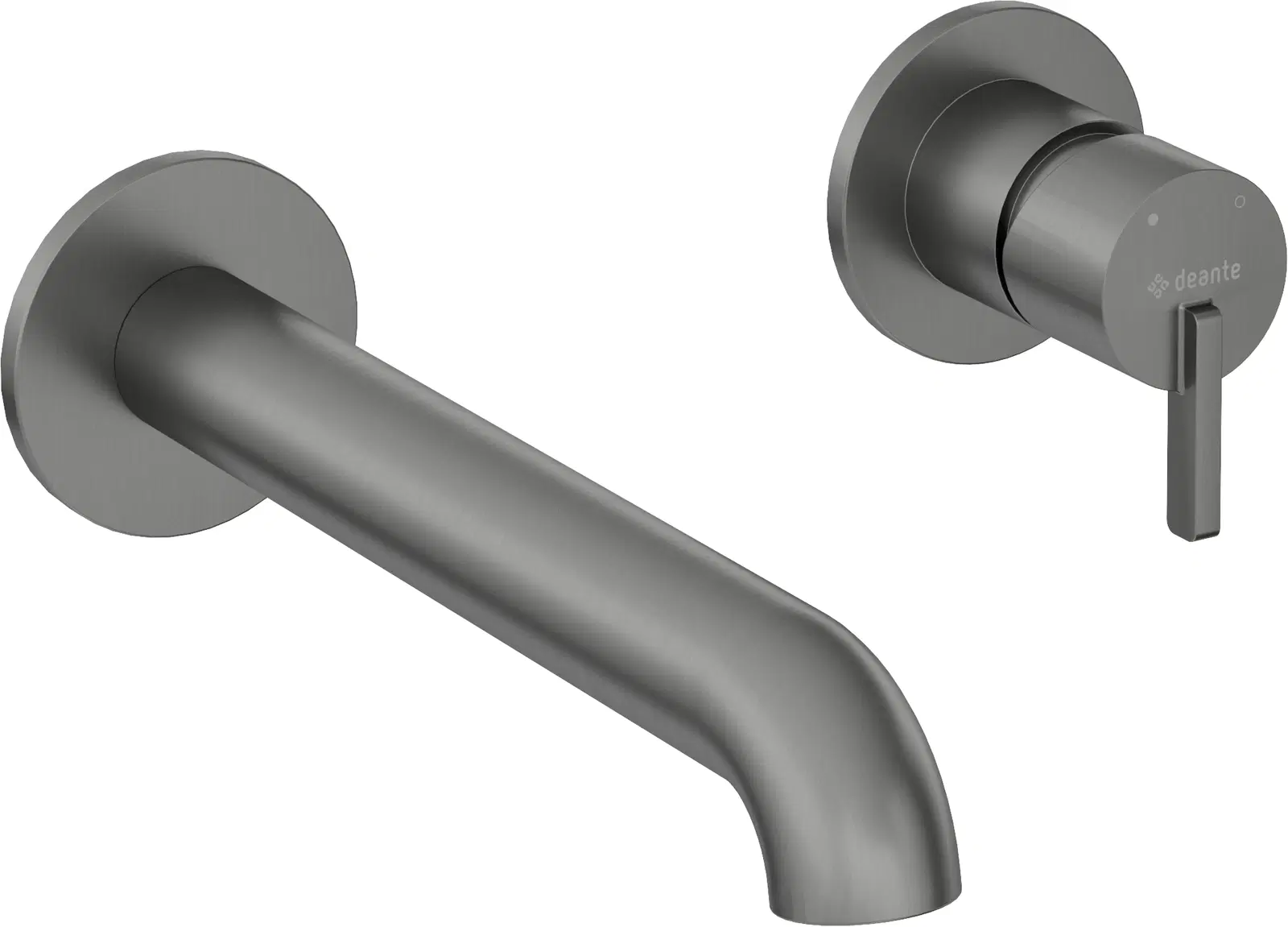 смеситель для умывальника скрытого монтажа deante silia titanium bqs_d54l титан