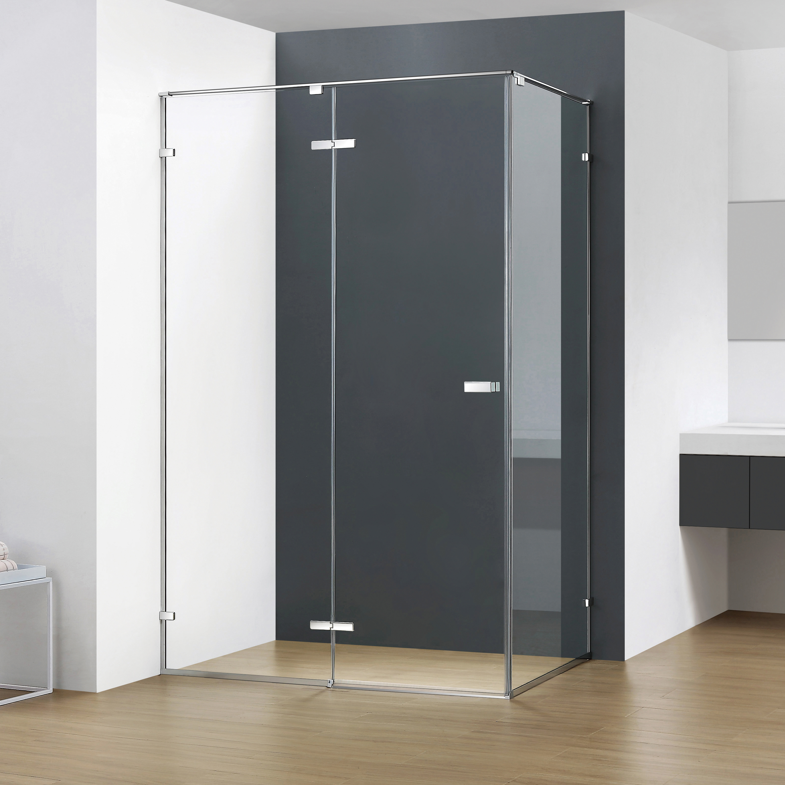 душевой уголок rgw stilvoll sv-040 150x80 прозрачное стекло / профиль хром