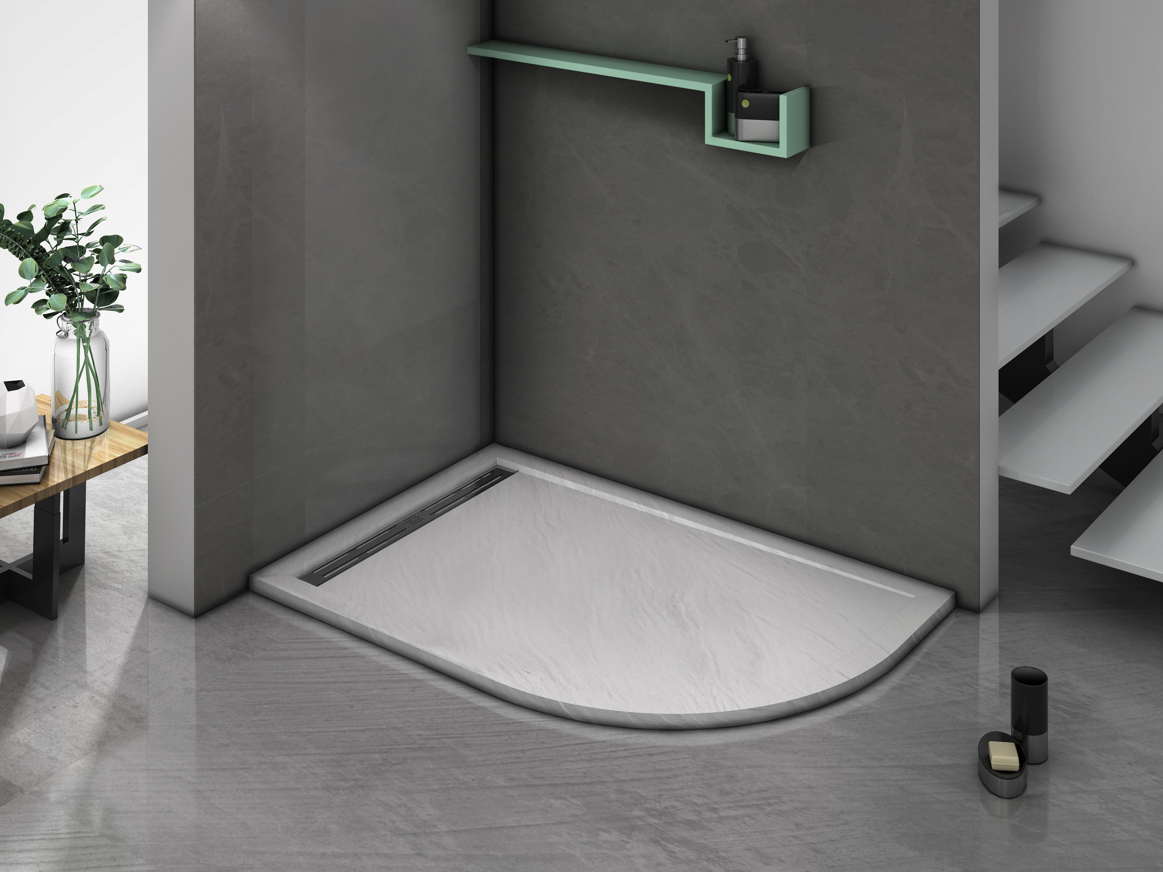 Душевой уголок Gutewetter Practic Rectan GK-401 140x100 (матовый хром/полистирол rain) фото 6 душевой уголок gutewetter practic rectan gk-401 140x100 (матовый хром/полистирол rain) фото 6