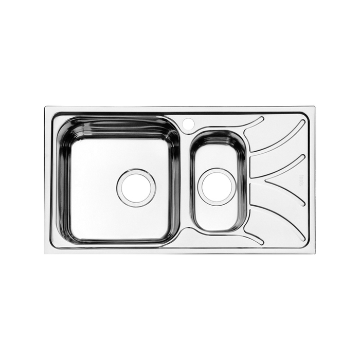кухонная мойка iddis arro s arr78pxi77 78x44 чаша слева, хром