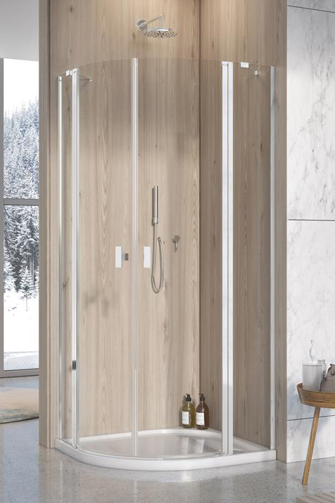 душевой уголок radaway nes pdd ii 100 100x80 стекло - прозрачное
