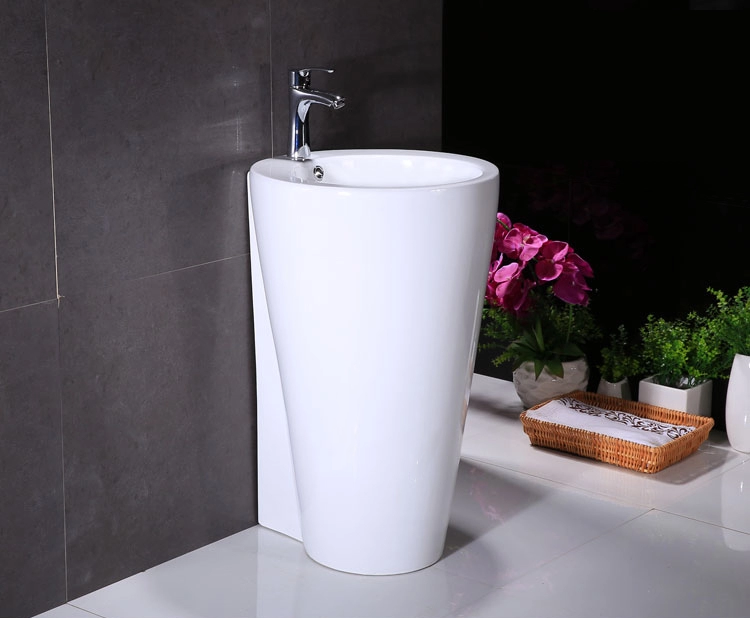 умывальник напольный ceramalux n134b 50x53 белый