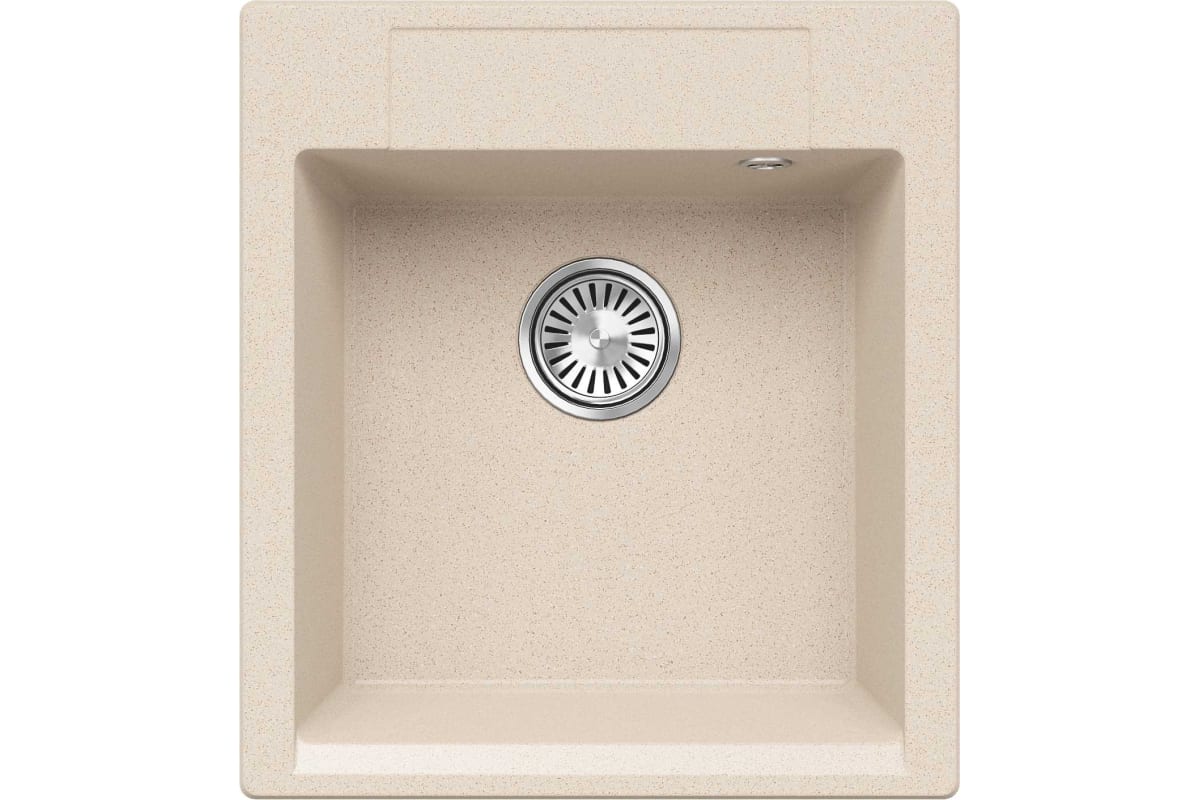 кухонная мойка polygran argo 460 №327 46x51 кремовый