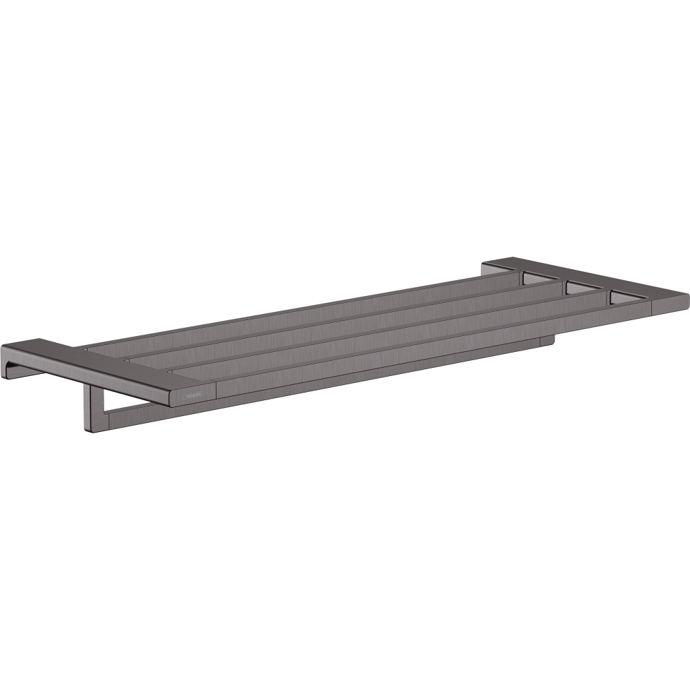 полотенцедержатель hansgrohe addstoris 41751340 шлифованный черный хром