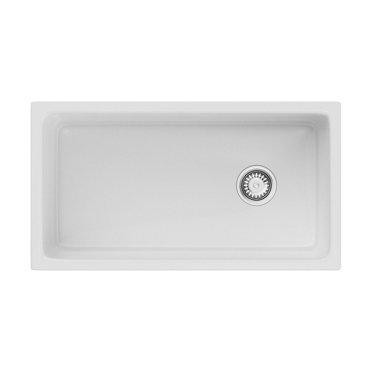 кухонная мойка omoikiri tokara 88-u/i-wh glossy side 4993867 88x47,7 белый