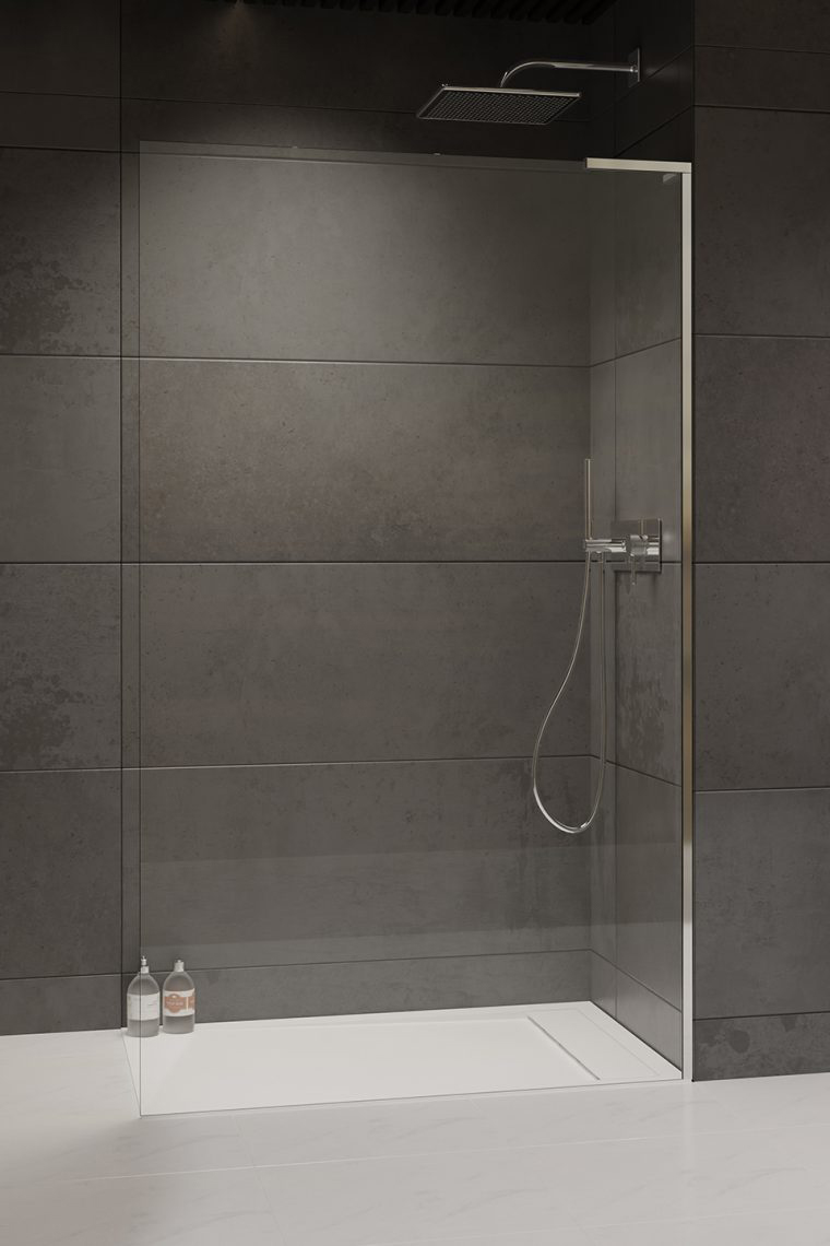 душевой уголок radaway walk-in modo sl ii 60 right прозрачное стекло / профиль хром
