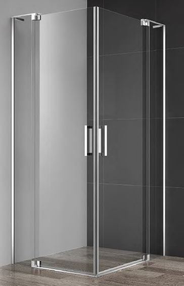 душевой уголок cezares slider-a-2-100/110-c-cr (100-110)x(100-110) стекла прозрачные, профиль хром