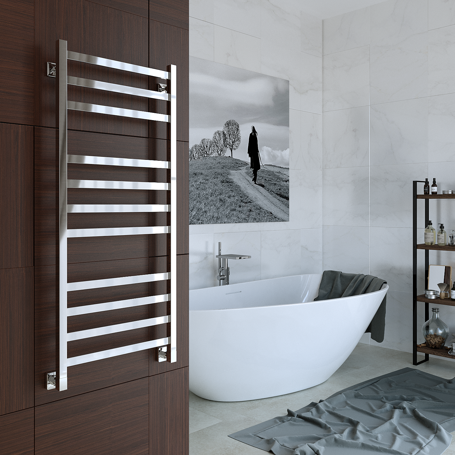 полотенцесушитель водяной stinox prestige luxe 50x120