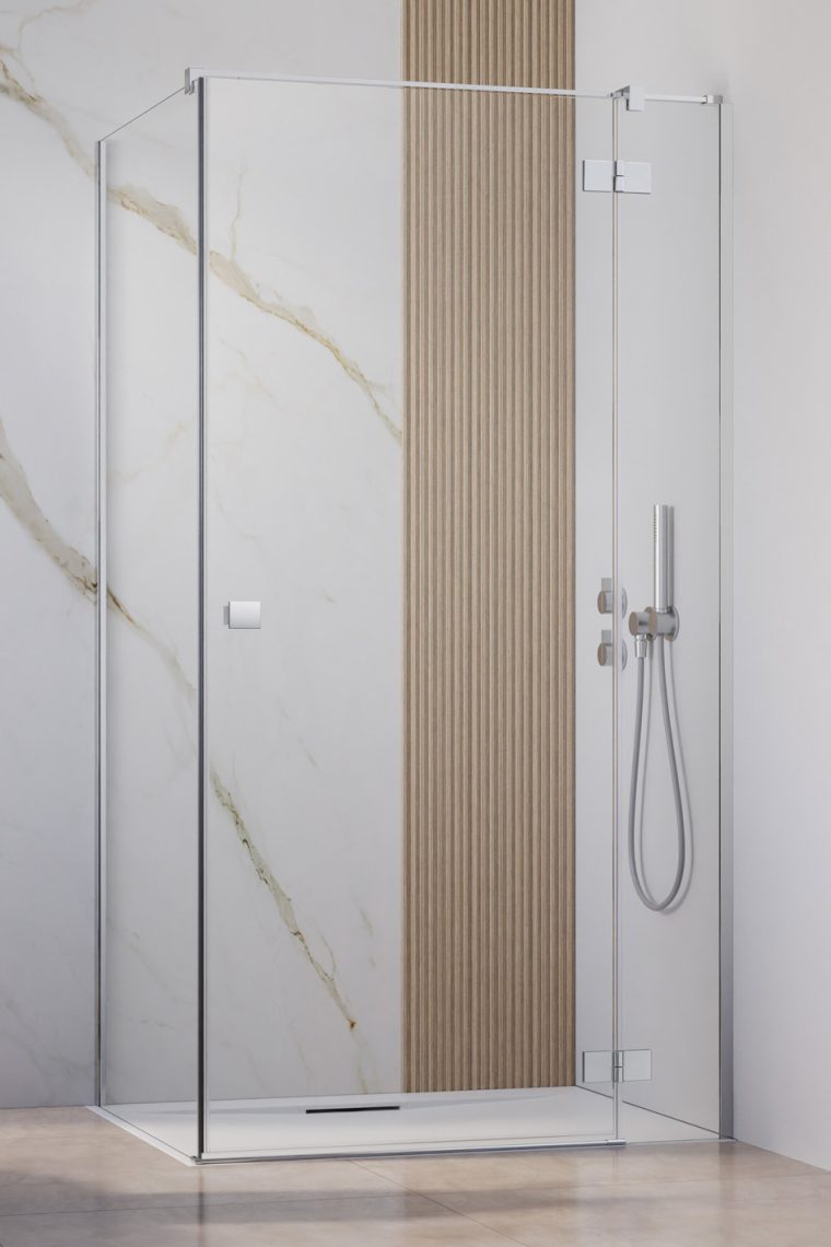 душевой уголок radaway essenza kdj 110x75 прозрачное/хром