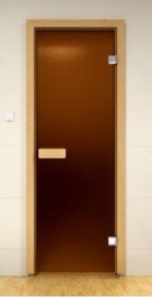 дверь для сауны doorwood 70x190 (бронза матовая)