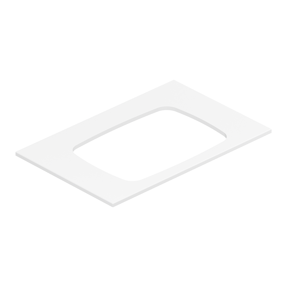 столешница белюкс luna-jazz-rec540 нп80 80x52 white silk
