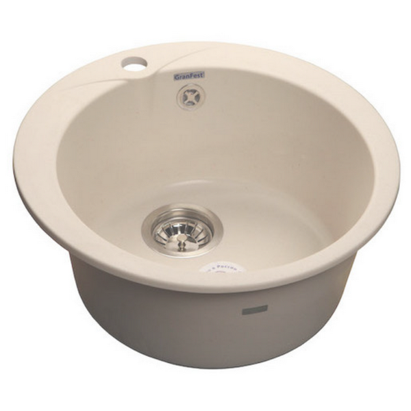 мойка кухонная granfest gf - r480 белый