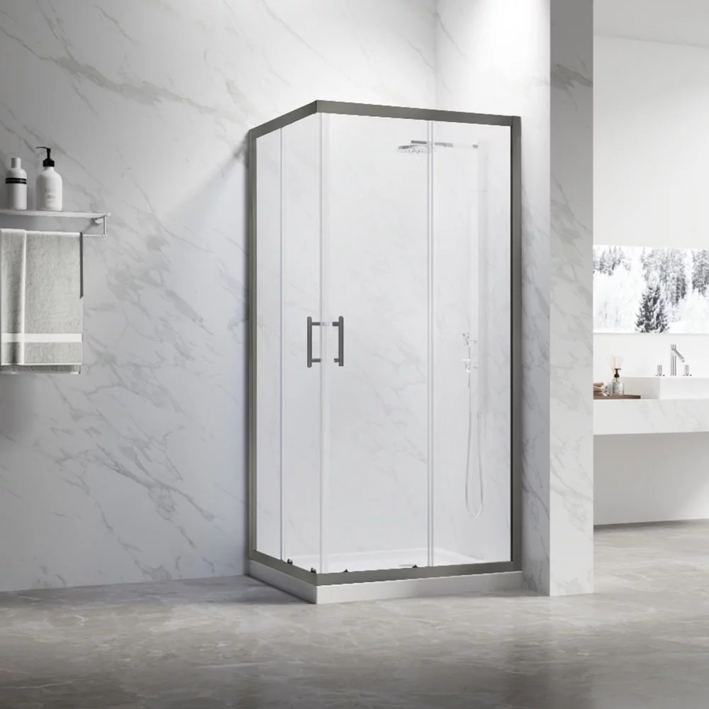 душевой уголок veconi rovigo rv-27gm 120x90 прозрачные стекла / профиль оружейная сталь