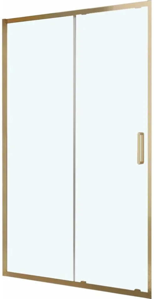 душевая дверь belbagno luce-bf-1-120-c-oro 120x195 стекло прозрачное, профиль золото